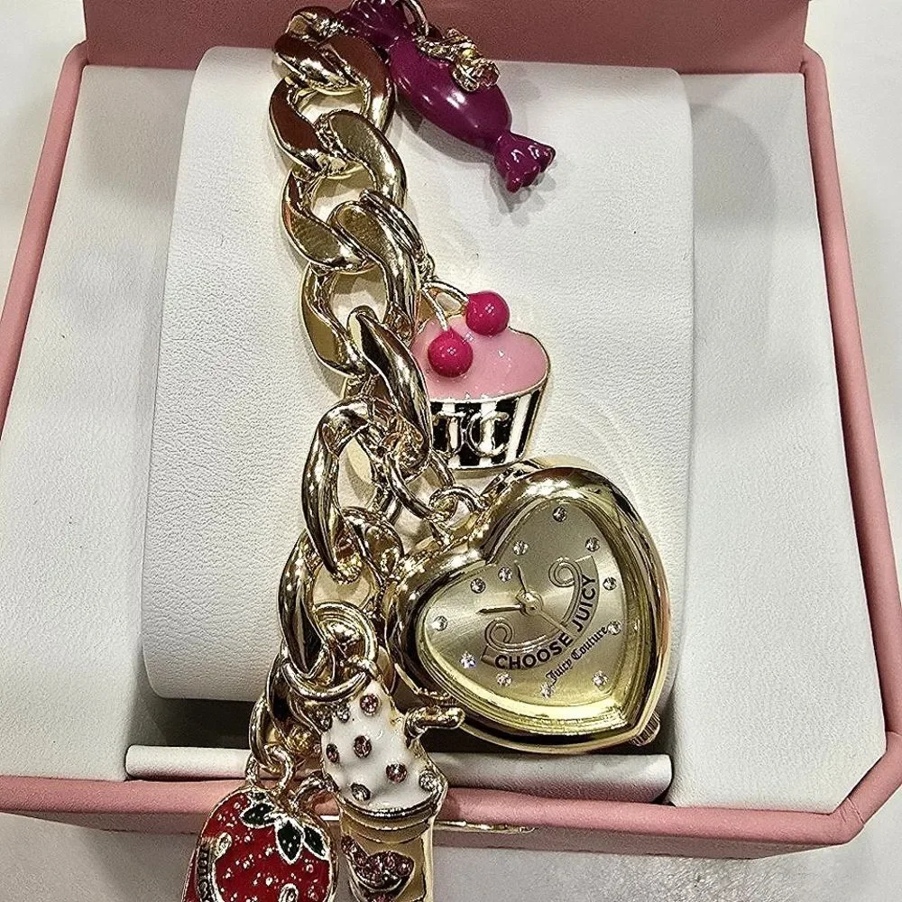 Juicy Couture Gold‎ Charm Bracelet Watch